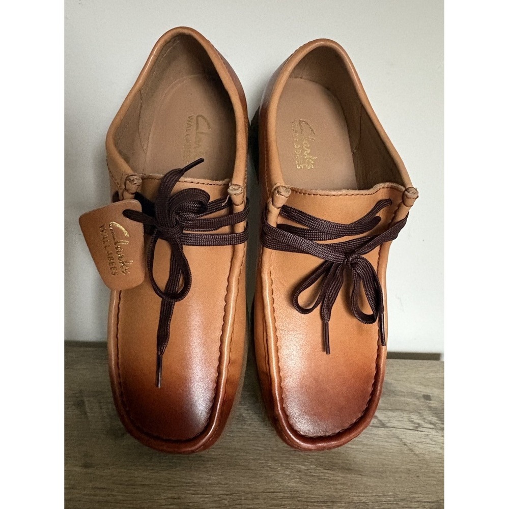 Clarks Wallabee 2 26158274 Mens Brown Leather Lace‎ Up Chukkas Boots Size 8 - Picture 11 of 16